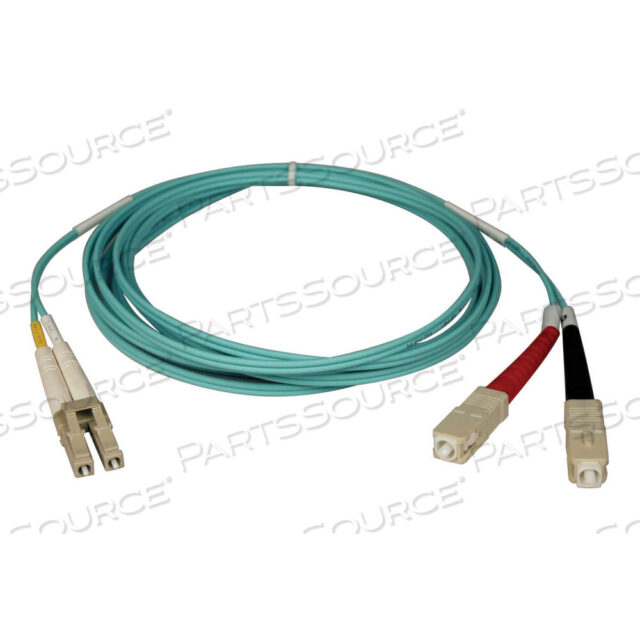 OEM#: N816-10M10M 10 ГБ дуплексный многорежимный 50/125 OM3 волоконно-оптический кабель LC/SC AQUA 33 фута от Tripp Lite