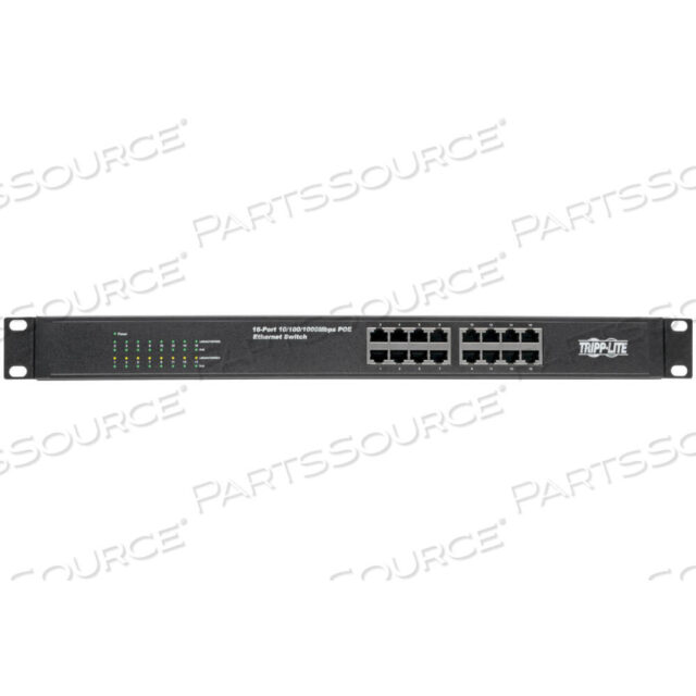 OEM#: NG16POE16-ПОРТОВЫЙ ГИГАБИТНЫЙ ETHERNET-КОММУТАТОР НЕУПРАВЛЯЕМЫЙ С POE+ 260 Вт МЕТАЛЛИЧЕСКИЙ 1URM от Tripp Lite