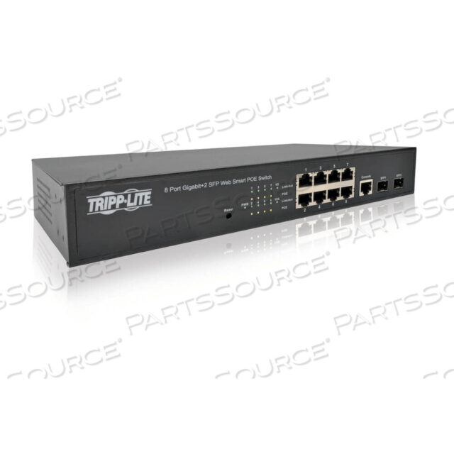 OEM#: NGS8C2POE8-ПОРТОВЫЙ ГИГАБИТНЫЙ ETHERNET-КОММУТАТОР L2 С УПРАВЛЕНИЕМ С POE 10/100/1000 МБИТ/С от Tripp Lite