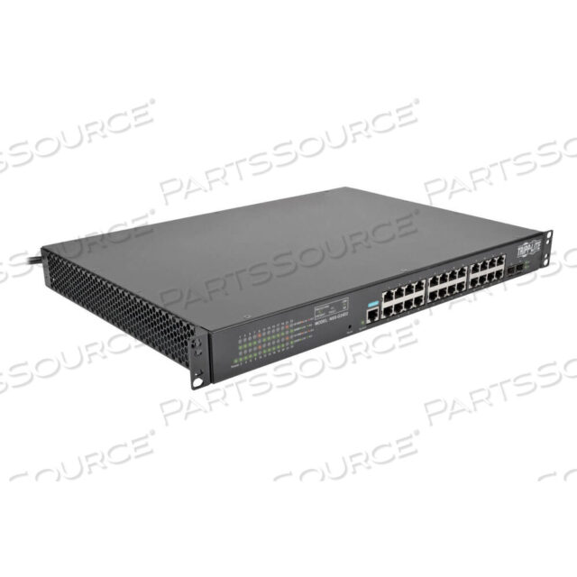 OEM#: NSS-G24D224-ПОРТОВЫЙ ГИГАБИТНЫЙ ETHERNET-КОММУТАТОР L2 УПРАВЛЯЕМЫЙ С 12-РОЗЕТОЧНЫМ БЛОКОМ ПИТАНИЯ 120 В от Tripp Lite