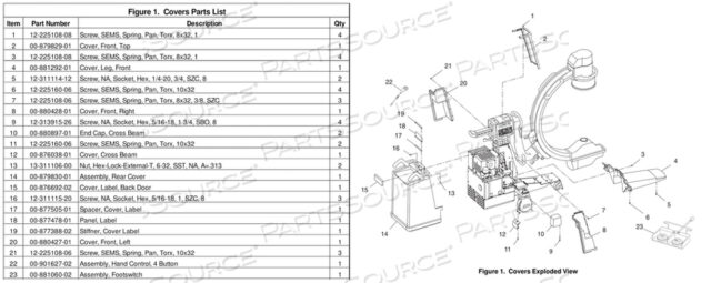 OEM#: 122251600610-32 3/8 SEMS SPRING PAN TORX HEAD SCREW by OEC Medical Systems (GE Healthcare)