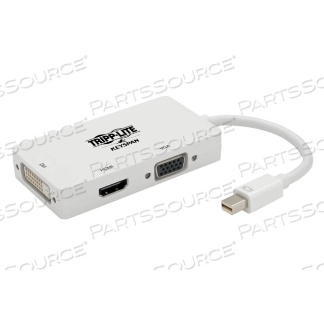 МИНИ-ПРЕОБРАЗОВАТЕЛЬ DISPLAYPORT 1.2 В VGA/DVI/HDMI 4K БЕЛЫЙ
