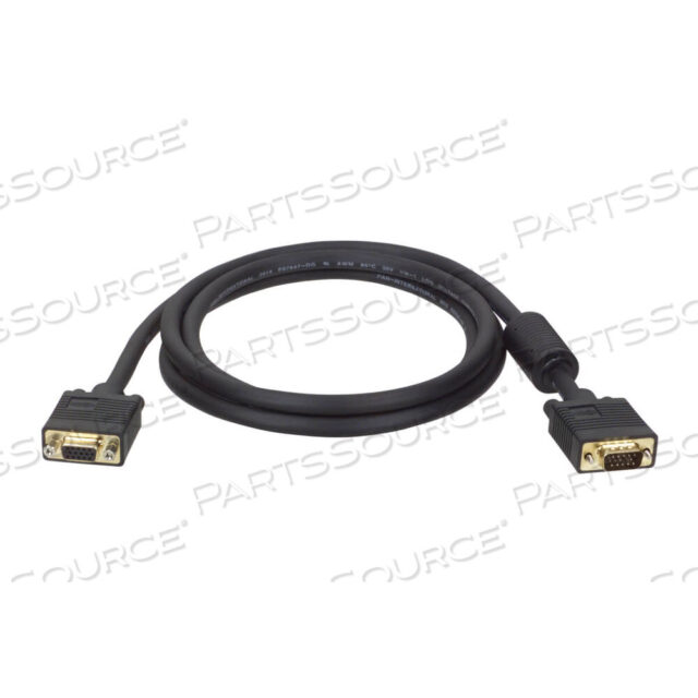 OEM#: P500-01010FT HD15 МУЖСКОЙ/ЖЕНСКИЙ VGA ВЫСОКОГО РАЗРЕШЕНИЯ RGB КОАКСИАЛЬНЫЙ УДЛИНИТЕЛЬНЫЙ КАБЕЛЬ ДЛЯ МОНИТОРА - ЧЕРНЫЙ от Tripp Lite