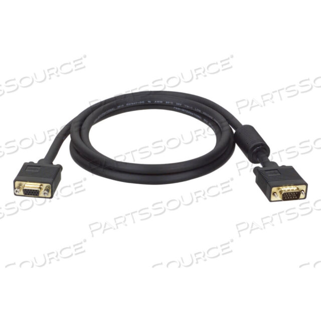 OEM#: P500-02525FT HD15 МУЖСКОЙ/ЖЕНСКИЙ VGA ВЫСОКОГО РАЗРЕШЕНИЯ RGB КОАКСИАЛЬНЫЙ УДЛИНИТЕЛЬНЫЙ КАБЕЛЬ ДЛЯ МОНИТОРА - ЧЕРНЫЙ от Tripp Lite