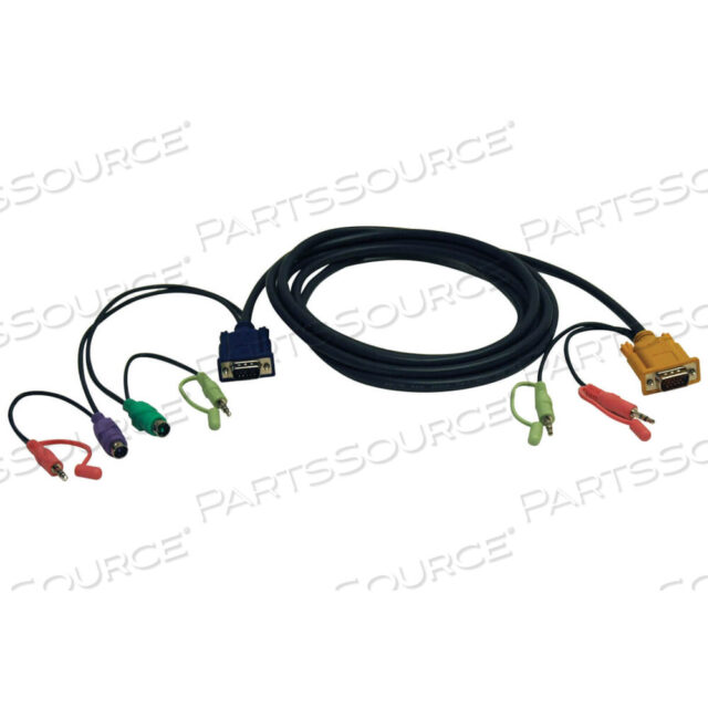 OEM#: P757-010КОМПЛЕКТ КАБЕЛЕЙ ДЛЯ B006-VUA4-K-R KVM-ПЕРЕКЛЮЧАТЕЛЯ 10 ФУТОВ VGA/PS2/AUDIO COMBO от Tripp Lite