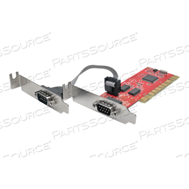 2-ПОРТОВАЯ ПОСЛЕДОВАТЕЛЬНАЯ ПЛАТА АДАПТЕРА DB9 RS232 PCI НИЗКИЙ ПРОФИЛЬ