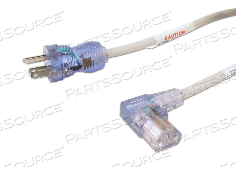 OEM#: RPC7791.5FT 16 AWG NEMA 5-15P - C13L ШНУР ПИТАНИЯ ДЛЯ МЕДИЦИНСКОГО КЛАССА - СЕРЫЙ от Replacement Parts Industries (RPI)