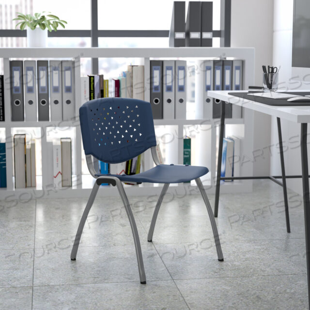 OEM#: RUT-F01A-NY-GGHERCULES SERIES 880 LB. CAPACITY PLASTIC STACK SLIVE C TITANIUM POWDER RAMSAGE SERIES от Flash Furniture