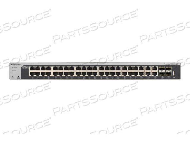 OEM#: XS748T-100NESPROSAFE 48-ПОРТОВЫЙ 10-ГИГАБИТНЫЙ ETHERNET ИНТЕЛЛЕКТУАЛЬНО-УПРАВЛЯЕМЫЙ КОММУТАТОР от Netgear