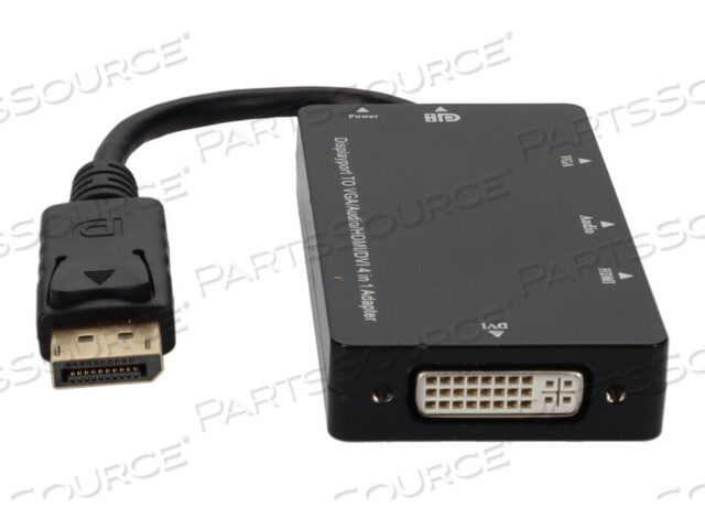 OEM#: DP2VGAA-AAADDON DISPLAYPORT 1.2 MALE TO DVI, HDMI, VGA FEMALE ЧЕРНЫЙ АДАПТЕР ПОСТАВЛЯЕТСЯ С AUD от ADDON