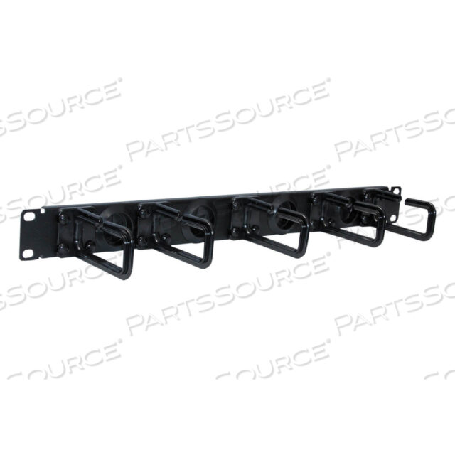 OEM#: SRCABLERING1URACK ENCLOSURE CABINET HORIZONTAL CABLE RING FLEXIBLE 1URM by Tripp Lite