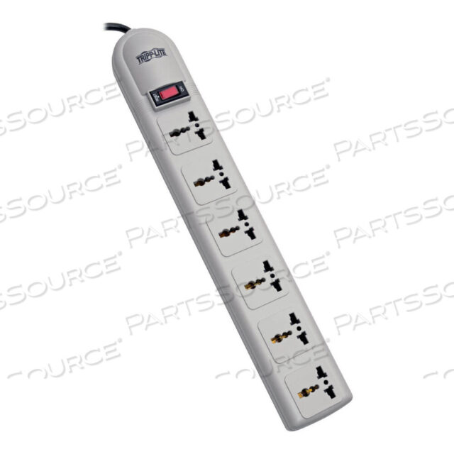 OEM#: SUPER6OMNIBINTERNATIONAL SURGE PROTECTOR STRIP 230V 6 UNIVERAL OUTLET от Tripp Lite