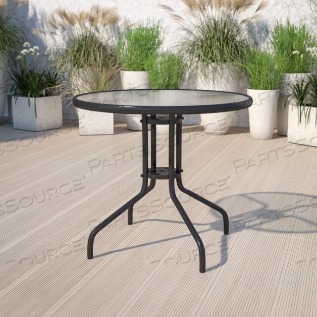 OEM#: TLH-070-2-GGBELLAMY 31.5 КРУГЛЫЙ СТОЛ ИЗ ЗАКАЛЕННОГО СТЕКЛА И МЕТАЛЛА от Flash Furniture