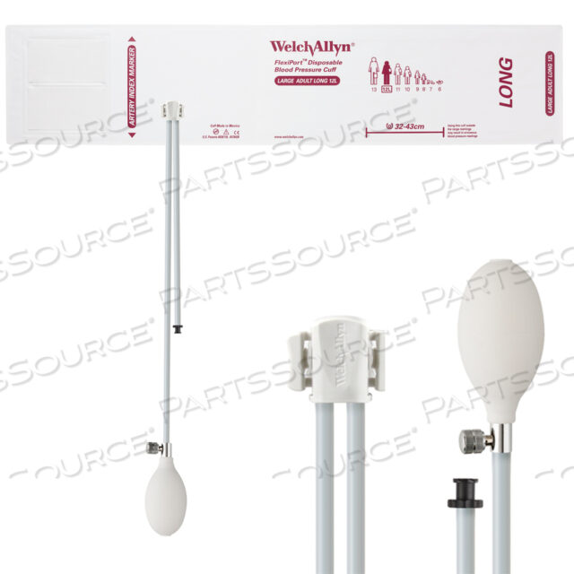 OEM#: VINYL-12L-2BVПОЛНОСТЬЮ КОНФИГУРИРОВАННЫЕ МАНЖЕТЫ FLEXIPORT ДЛЯ ИЗМЕРЕНИЯ АРТЕРИАЛЬНОГО ДАВЛЕНИЯ, БОЛЬШИЕ (12 Л), ВЗРОСЛЫЕ, ДЛИННЫЕ 32–43 СМ, ДВОЙНАЯ ТРУБКА, СИСТЕМА НАДУВАНИЯ, ОДНОРАЗОВЫЕ ВИНИЛОВЫЕ (20 МАНЖЕТ В КОРОБКЕ) от Welch Allyn Inc.