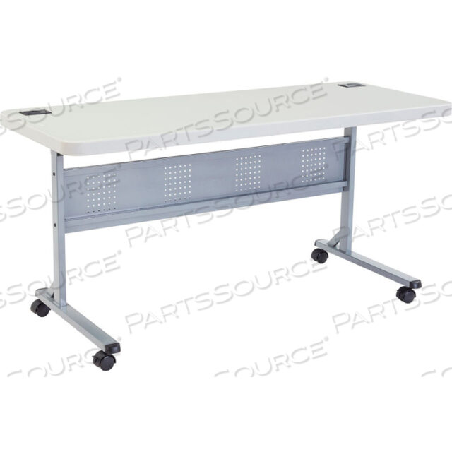 OEM#: INT-BPFT-2472INTERION 72 X 24 ЛИТЬЕВОЙ СКЛАДНОЙ ТРЕНИРОВОЧНЫЙ СТОЛ - БЕЛЫЙ от National Public Seating
