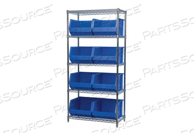 OEM#: AWS183630270BD5367 СТЕЛЛАЖ ДЛЯ ЯЩИКОВ 74 ОБЩАЯ ВЫСОТА 9 ЯЩИКОВ СИНИЙ от Akro-Mils / Myers Industries, Inc