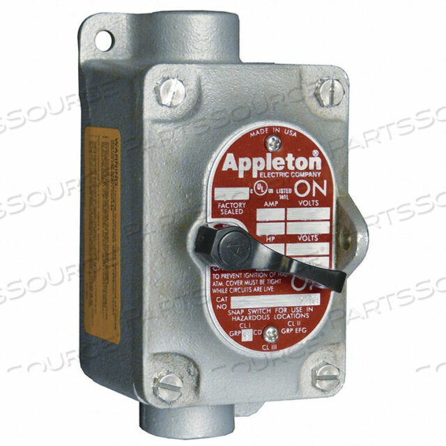OEM#: EDSC175-F2ТУМБЛЕРНЫЙ ПЕРЕКЛЮЧАТЕЛЬ EDSC СЕРИИ 1 GANG 2-POLE от Appleton Electric
