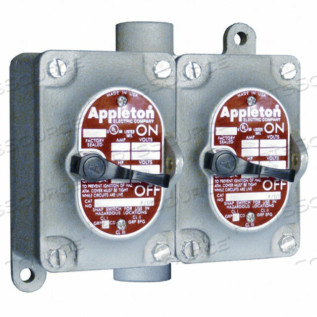 OEM#: EDSC275-F1ТУМБЛЕРНЫЙ ПЕРЕКЛЮЧАТЕЛЬ СЕРИИ EDSC 2-Х КЛАССНЫЙ 1-ПОЛЮСНЫЙ от Appleton Electric