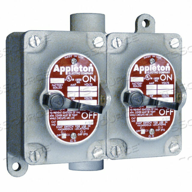 OEM#: EDSC275-F2ТУМБЛЕРНЫЙ ПЕРЕКЛЮЧАТЕЛЬ EDSC SERIE 2 GANGS 2-POLE от Appleton Electric