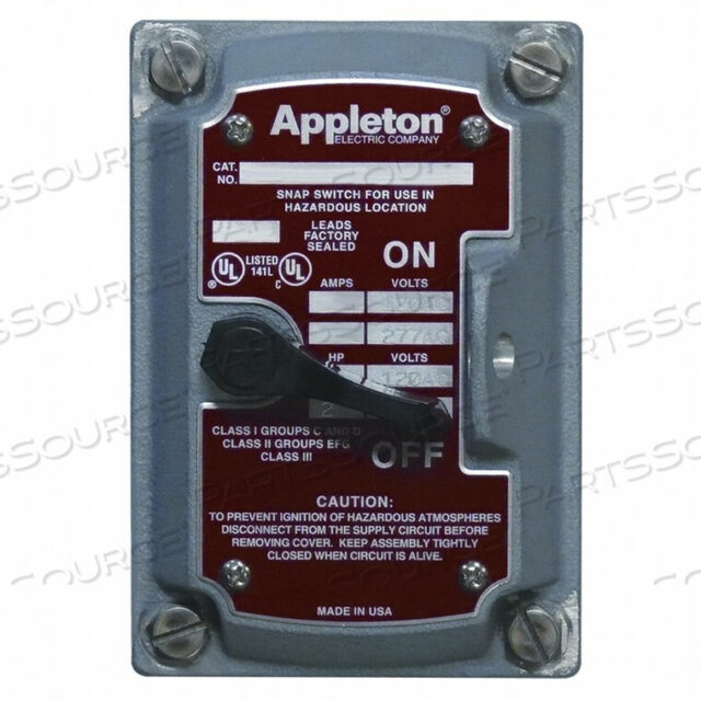 OEM#: EDSF31QКРЫШКА/КАМЕРА/ПЕРЕКЛЮЧАТЕЛЬ 1-ПОЛЮСНЫЙ 1-КЛАССНЫЙ 30A от Appleton Electric