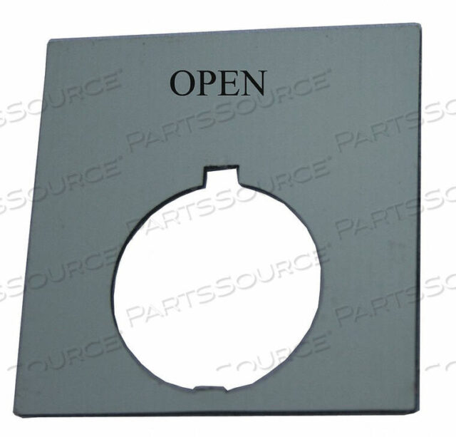 OEM#: HT8SP26LEGEND PLATE SQUARE OPEN BLACK от Eaton