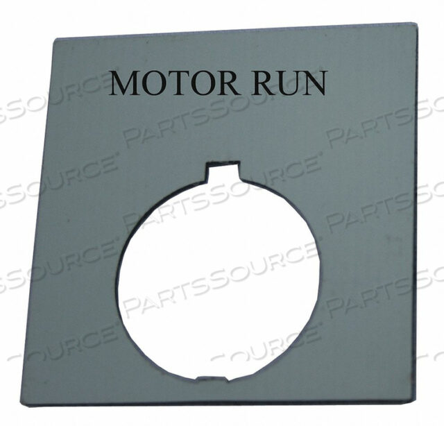 OEM#: HT8SP81LEGEND PLATE SQUARE MOTOR RUN BLACK от Eaton