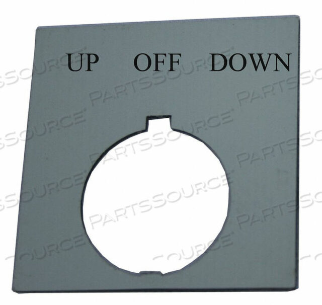 OEM#: HT8SP54LEGEND PLATE SQUARE UP OFF DOWN BLACK от Eaton