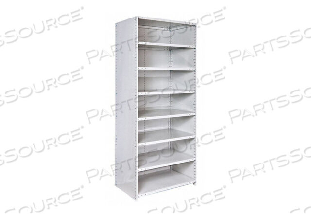 OEM#: 4523-18PL-AMMEDSAFE АНТИМИКРОБНЫЙ HI-TECH СТЕЛЛАЖ 36Ш X 18Г X 87В СВЕТЛО-СЕРЫЙ 8-ПОЛОЧНЫЙ НАЧАЛЬНЫЙ БЛОК ЗАКРЫТЫЙ от Hallowell