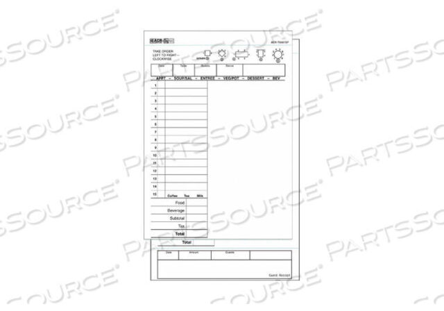 OEM#: ACR-T6997SPГОСТЕВЫЕ ЧЕКИ ЧЕКИ 2-ЧАСТНЫЕ PK8 от Daymark