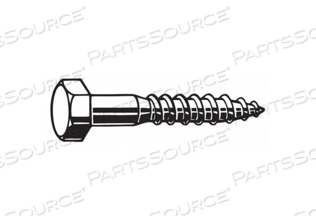 OEM#: U08280.075.1000ШЕСТИГРАФИК LAG SCRW 3/4IN 10IN.L ЦИНК PK5 от Fabory