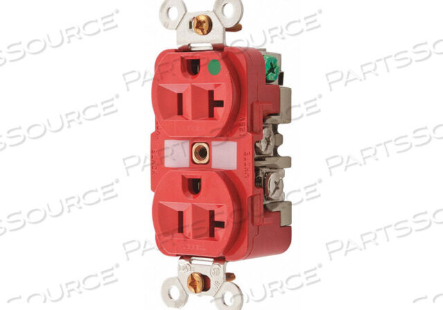 OEM#: HBL8300RMRIRECEPTACLE DUPLEX 20A 5-20R 125V RED от Hubbell Incorporated, Wiring Device-Kellums
