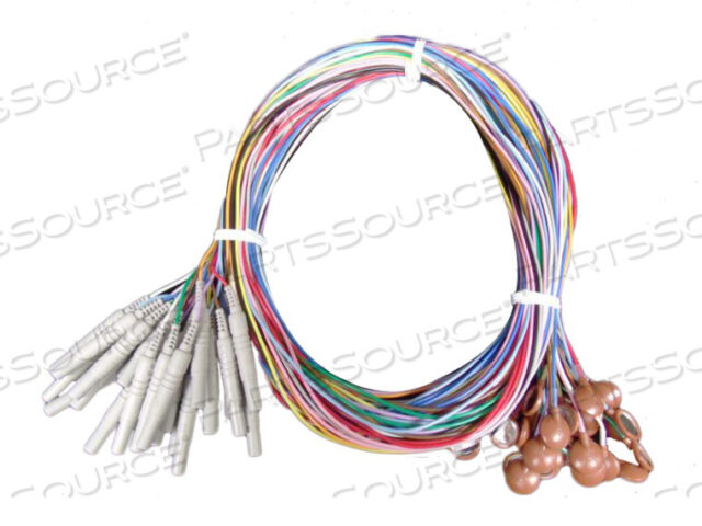 OEM#: NE-113A0.39 60-футовый плоский серебряный дисковый электродный кабель от Nihon Kohden America