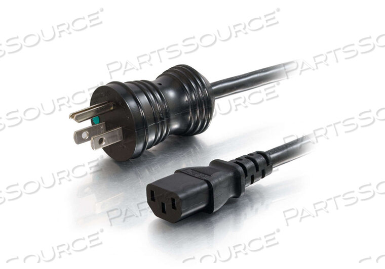 OEM#: 480132FT 18 AWG NEMA 5-15P - C13 ШНУР ПИТАНИЯ МЕДИЦИНСКОГО КЛАССА - ЧЕРНЫЙ от Legrand AV (C2G)