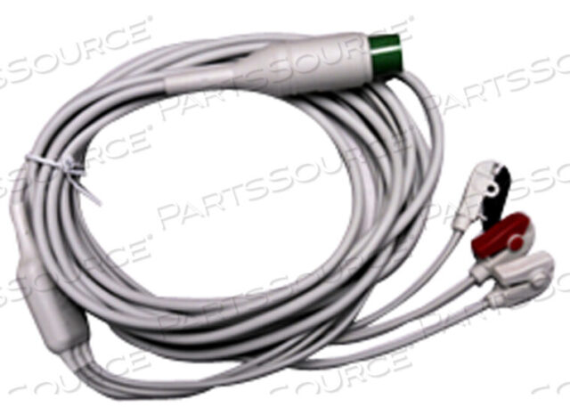 OEM#: 9293-050-51КАБЕЛЬ ЭКГ С 3 ОТВЕДЕНИЯМИ, ФИКСИРОВАННЫЙ, IEC, ЗАЖИМ от Mortara Instrument, Inc.