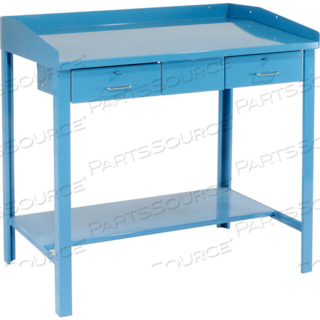 OEM#: 1248-BLEXTRA-WIDE ТОРГОВЫЙ СТОЛ - 2 ЯЩИКА 48Ш X 30Г X 43В НАКЛОННАЯ ПОВЕРХНОСТЬ - СИНИЙ от Pucel Enterprises