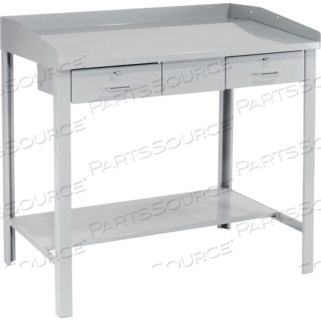 OEM#: 1248-GYEXTRA-WIDE ТОРГОВЫЙ СТОЛ - 2 ЯЩИКА 48Ш X 30Г X 43В НАКЛОННАЯ ПОВЕРХНОСТЬ - СЕРЫЙ от Pucel Enterprises
