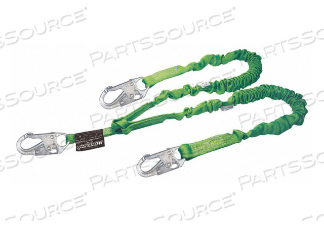 OEM#: 232M-Z7/6FTGNSHOCK-ABSORBING LANYARD GREEN by Honeywell