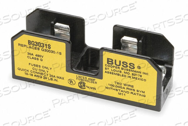 OEM#: BG3031БЛОК ПРЕДОХРАНИТЕЛЕЙ 25 ДО 30A G 1 ПОЛЮС от Cooper Bussmann