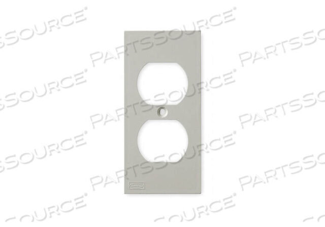 OEM#: KP8DUPLEX FACEPLATE WHITE PVC PLATES от Hubbell Incorporated, Wiring Device-Kellums