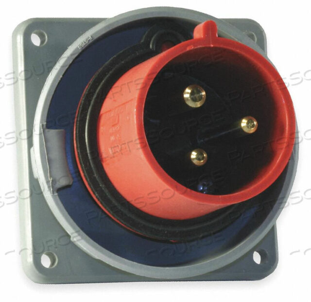 OEM#: HBL330B7WIEC ВХОДНОЙ ШТИФТ И ВТУЛКА 30A 480V КРАСНЫЙ от Hubbell Incorporated, Wiring Device-Kellums