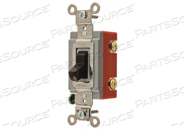 OEM#: HBL1222SWITCH, TOGGLE, INDUSTRIAL, 120-277V, 20A, 2-POLE, BROWN от Hubbell Incorporated, Wiring Device-Kellums