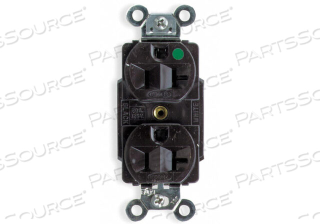 OEM#: HBL8300RESEPTACLE DUPLEX 20A 5-20R 125V BROWN от Hubbell Incorporated, Wiring Device-Kellums