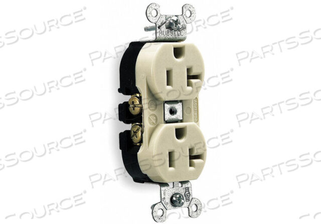 OEM#: HBL5362IROSEPTACLE, DUPLEX, INDUSTRIAL EXTRA HEAVY DUTY, 5-20R, 125V, 20A, IVORY от Hubbell Incorporated, Wiring Device-Kellums