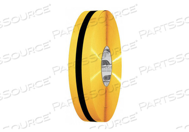 OEM#: 2RYBLKCTRK2071 IND FLOOR TAPE ROLL YELLOW/BLACK VINYL by Mighty Line