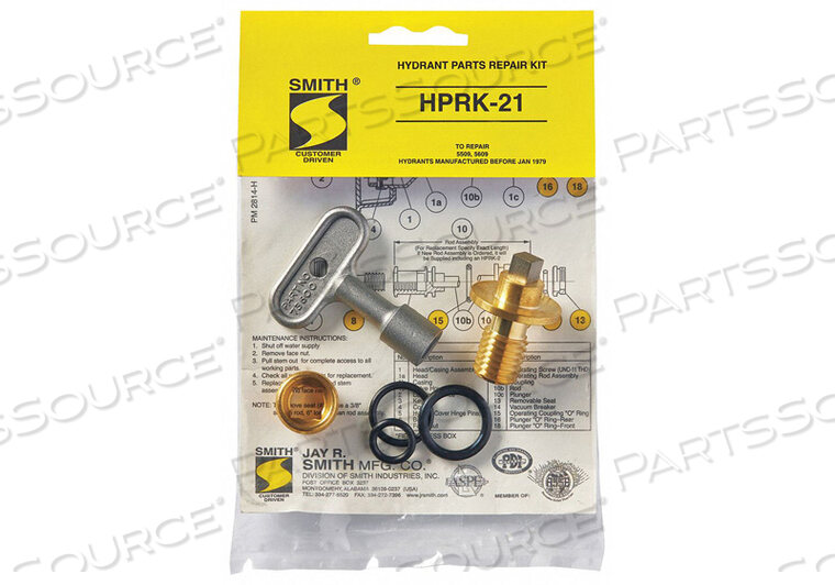 OEM#: HPRK-21HYDRANT REPAIR KIT от Jay R. Smith Mfg. Co.