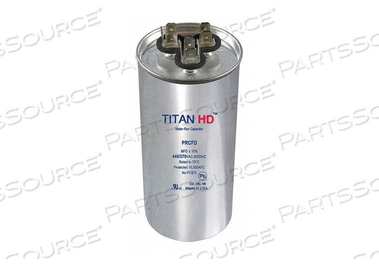 OEM#: PRCFD4075AMOTOR DUAL RUN CAP 40/7.5 MFD 440V ROUND от Titan HD