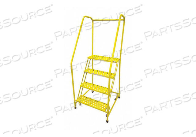 OEM#: 1004R2630A6E10B3C2P6ROLLING LADDER STEEL 70IN. H. YELLOW by Cotterman