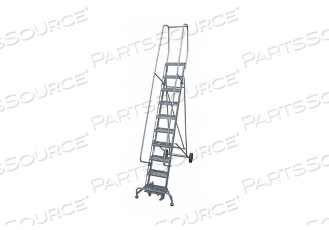 OEM#: 6510R1830A1E10B4BC1P6СТАЛЬНАЯ ЛЕСТНИЦА НА КОЛЕСАХ, 130 ДЮЙМОВ, СЕРАЯ, от Cotterman