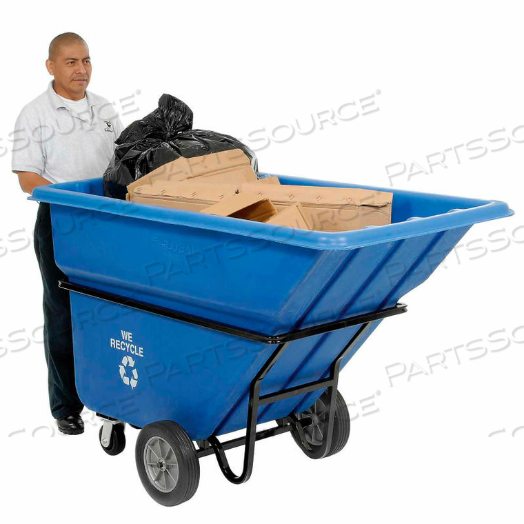 OEM#: 242089Роскошный синий большегрузный пластиковый тентованный грузовик объемом 1 кубический ярд и грузоподъемностью 1250 фунтов от Quality Industries LLC