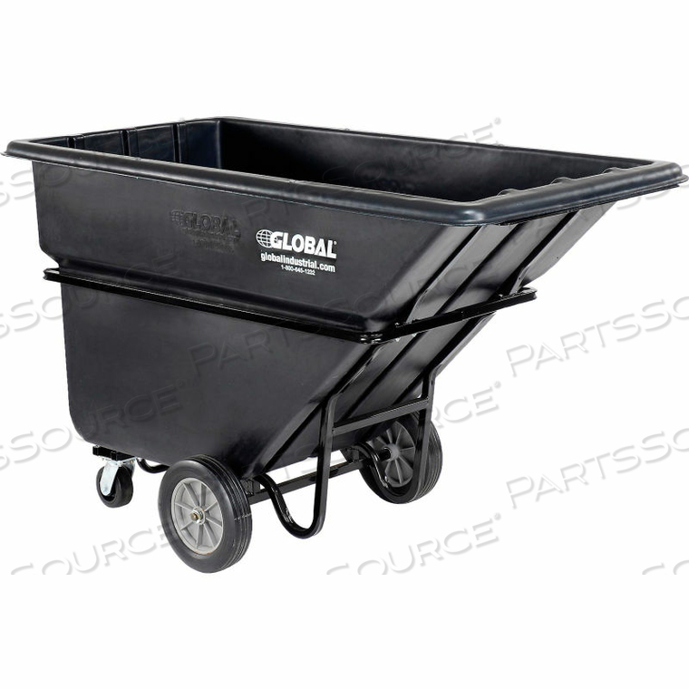OEM#: 242096BKDELUXE BLACK EXTRA HEAVY DUTY PLASTIC TILT TRUCK 1 CU. YD. & 2100 LB. CAP. от Quality Industries LLC
